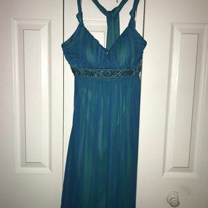 teal homecoming dress